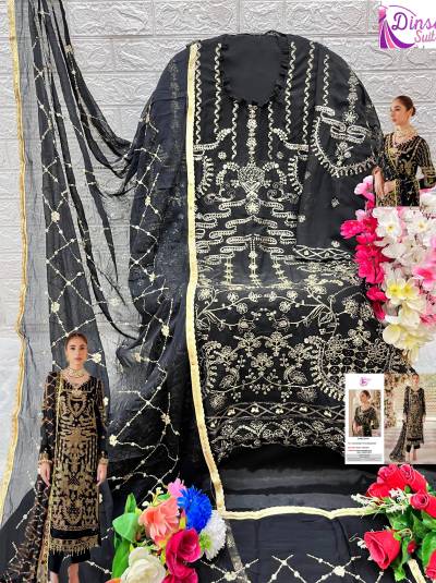 D.NO. – 234A TO 234D BY DINSAA EMBROIDERED SALWAR KAMEEZ WHOLESLAER IN INDIA